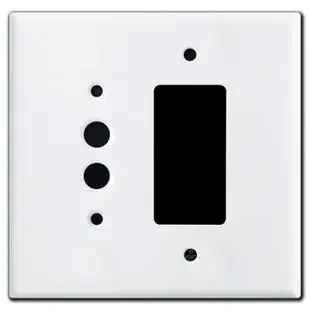 Oversized 1 Pushbutton 1 GFCI Decora Switch Plates