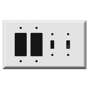 Oversized 2 Decor Rocker 2 Toggle Wall Switchplates