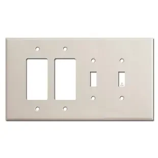 Oversized 2 Decora 2 Toggle Wall Plate Cover – Light Almond