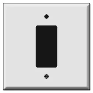 Oversized 2 Gang Centered 1 Decora Switch Plate Covers
