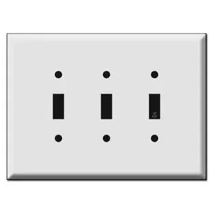 Oversized 3 Toggle Switch Plate