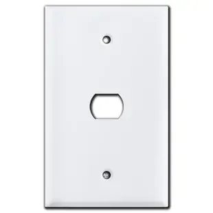 Oversized Single Despard Interchangeable Switch Plate – White