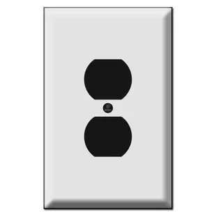 Oversized Single Duplex Outlet Cover Plates