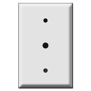 Oversized Single Gang Cable Switch Plates with 3/8″ Opening