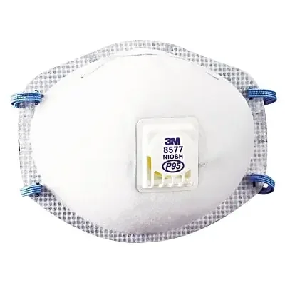 P95 Particulate Respirator, Half Facepiece, Oil/Non-Oil Particles, White