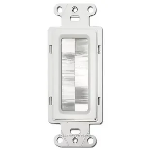 Pass Through Cable Access Strap Brush Insert