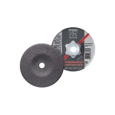 Pferd Flexible CC Grind Solid Steel Grinding Wheels, 5″ Dia X 7/8 Arbor