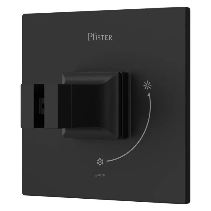 Pfister Pressure Balancing Valve Trim in Matte Black – Handles Sold Separately