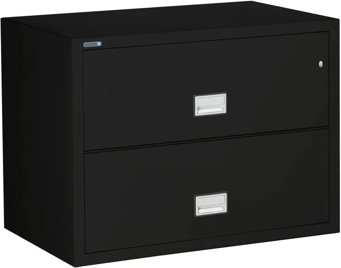 Phoenix LAT2W38 Lateral 38 inch 2-Drawer Fireproof File Cabinet with Water Seal