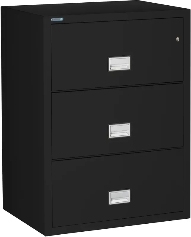 Phoenix LAT3W31 Lateral 31 inch 3-Drawer Fireproof File Cabinet with Water Seal