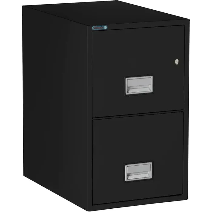 Phoenix LTR2W25 Vertical 25 inch 2-Drawer Letter Fireproof File Cabinet with Water Seal