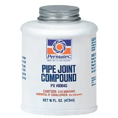 Pipe Joint Compound, 16 oz Bottle, Black