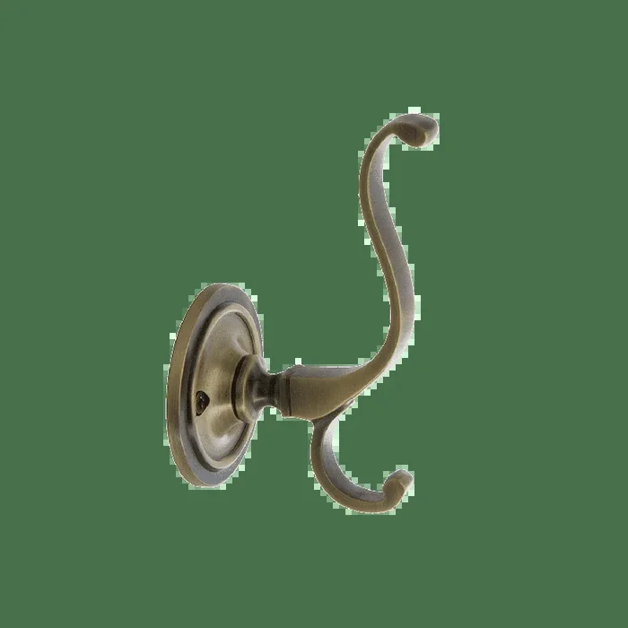 Plain Coat Hook in Antique Brass – Nostalgic Vintage Door Hardware