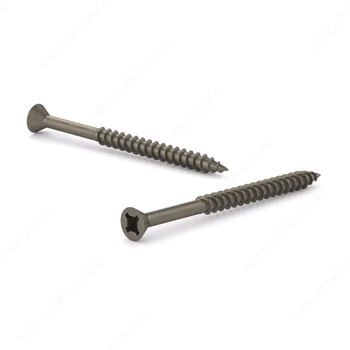 Plain Wood Screw, Flat Head, Quadrex Drive, Coarse Thread – Richelieu