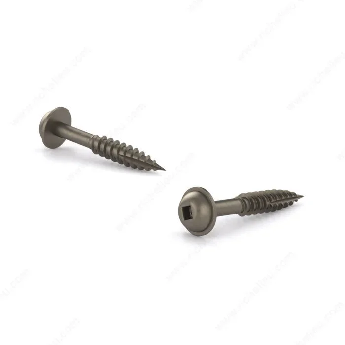 Plain Wood Screw, Pan Washer Head, Square Drive, Type 17 Point – Richelieu