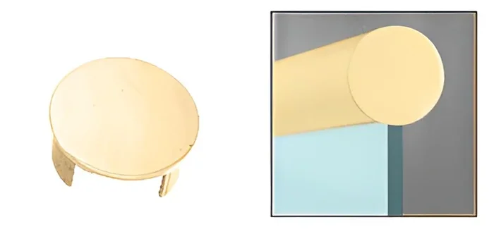 Polished Brass End Cap for 1-1/2″ Cap Railing – C.R. Laurence