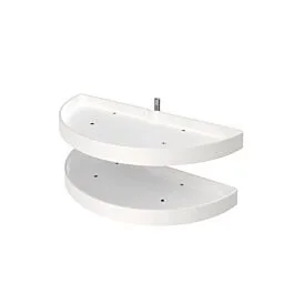 Polymer Two-Tier Half Moon Susans, 33 X 16-1/2 X 15-7/8 in