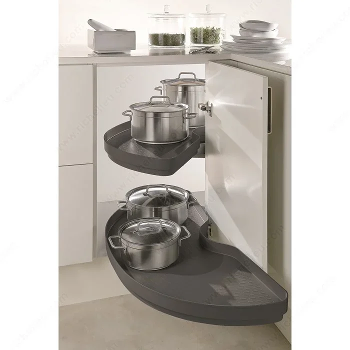 Power Slide Pro-Arc Mechanism by Richelieu – Innovative Corner Cabinet Storage Solutions