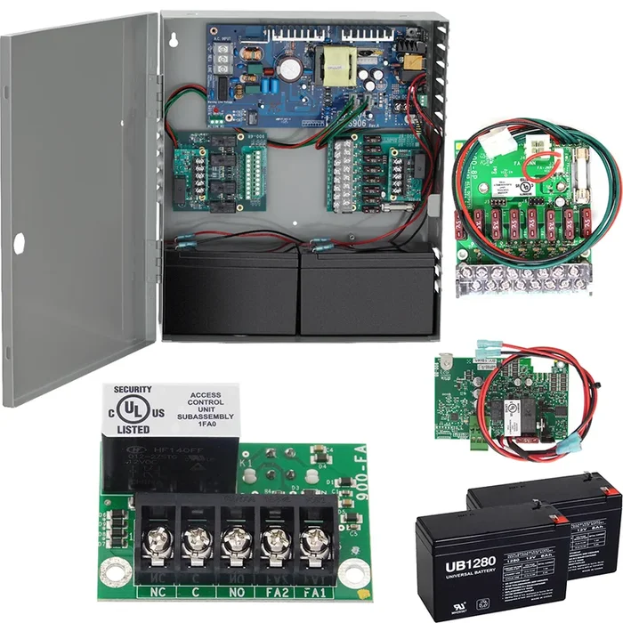 Power Supply 4A 12/24VDC – Von Duprin Fire Alarm Relays Battery Backup Kit