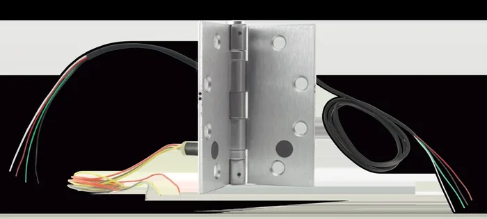 Power Transfer Hinge, 10 Wire 1 Amp (28AWG), 4.5in x 4.5in – Security Door Controls