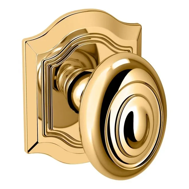 Preconfigured 5077 Bethpage Knob with R027 Bethpage Rose Half Dummy Lock – Baldwin Estate
