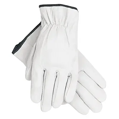 Premium Grade Grain Goatskin Drivers Gloves, 3601, X-Large, Unlined, White