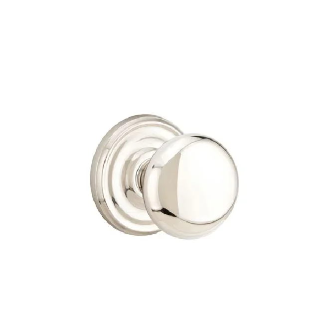 Providence Knob 2-3/8″ Backset Privacy with Regular Rose – Polished Nickel Finish