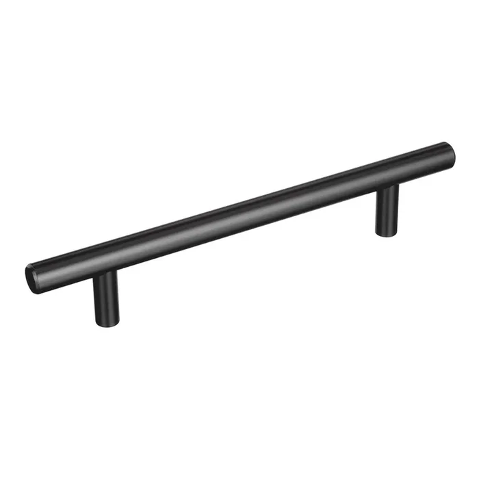 Pull 128mm Bar Pulls MAT BLK – AMEROCK Cabinet Hardware