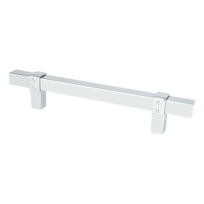 Pull 128mm Rivet Rebel Polished Chrome by BERENSON – Stylish Cabinet Handle