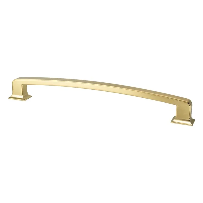 Pull 12in Hearthstone MOD BRSHD GLD by BERENSON – Cabinet Hardware