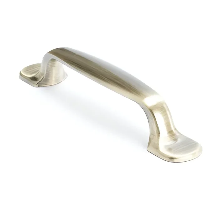 Pull 96mm EuroModerno Brush Antique Brass by BERENSON