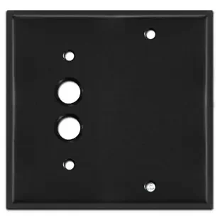 Pushbutton Blank Electrical Light Switch Cover – Black