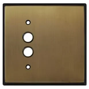 Pushbutton Blank Light Wall Switch Cover – Antique Brass
