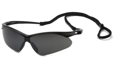 Pyramex PMXTREME Black Frame/Smoke Green Mirror With Cord Safety Eyewear