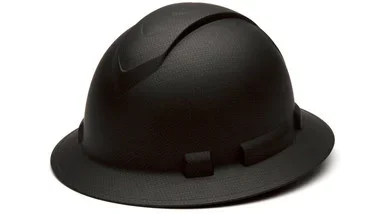 Pyramex Ridgeline Full Brim Hard Hat Graphite 4 Pt Ratchet Suspension