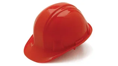 Pyramex SL Cap Style Hard Hat Red – 4 Pt Snap Lock Suspension