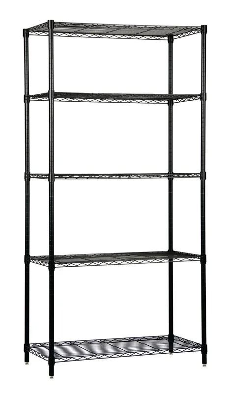 Quantum WR54-1472BK-5 | Wire Shelving Starter Kit