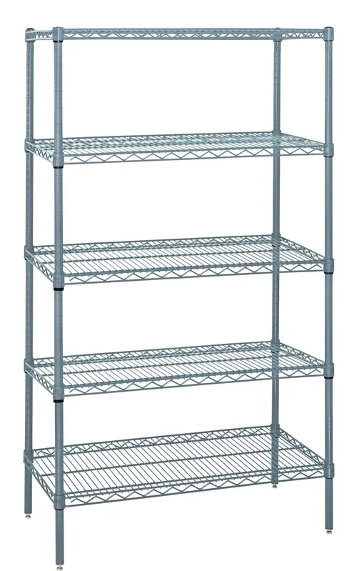 Quantum WR54-2448GY-5 | Wire Shelving Starter Kit