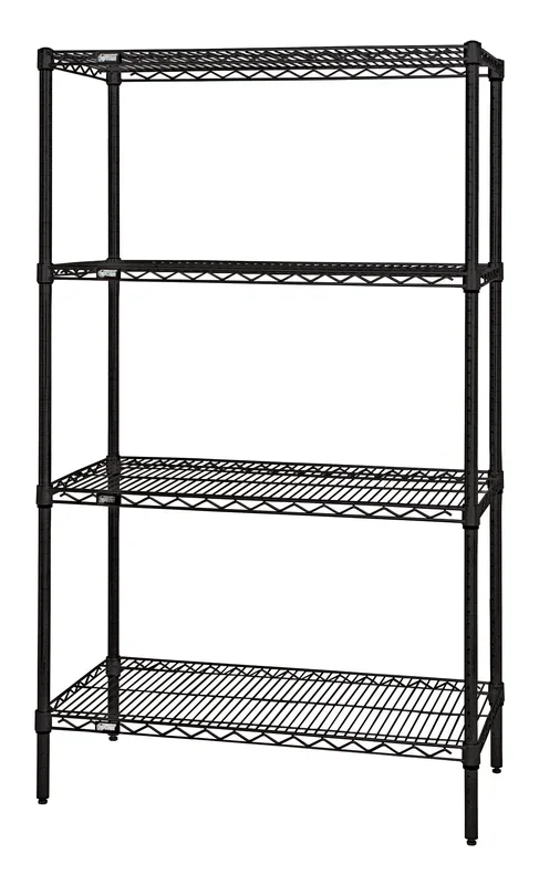 Quantum WR74-1872BK | Wire Shelving Starter Kit