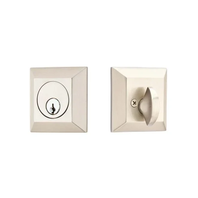 Quincy Single Cylinder Deadbolt – Satin Nickel Finish