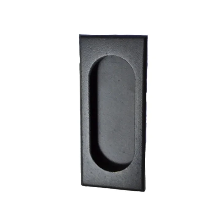 Rectangular Flush Pull Medium Bronze Finish by Emtek