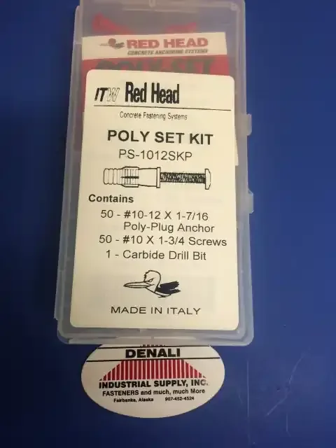 Redhead ploy-set anchor kit 10-12×1-7/16