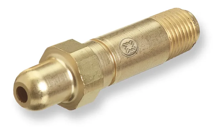 Regulator Inlet Nipples, Air, 1/4 in (NPT), 2 1/2″, Brass, CGA-346