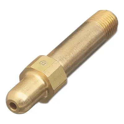 Regulator Inlet Nipples, Air, 1/4 in (NPT), 3″, Brass, CGA-347