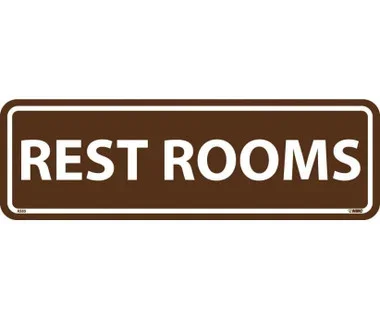 Rest Rooms – 3 1/2X11 – .125 Acrylic – AS55
