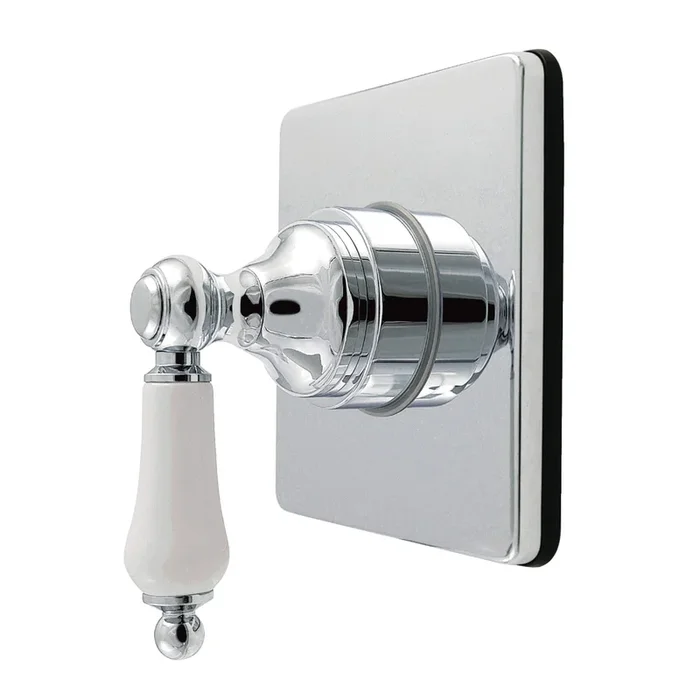 Restoration Single-Handle Six-Way Diverter Valve with Square Trim Kit, Polished Chrome