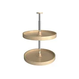 Rev-A-Shelf 2-Shelf Banded Wood Full Circle Lazy Susans, 18 in