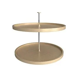 Rev-A-Shelf Banded Wood Full Circle Lazy Susans 2-Shelf, 32 in