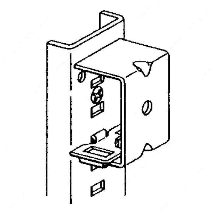 Richelieu Series 3832 3834 Pilaster Mounting Bracket for Cabinet Hardware
