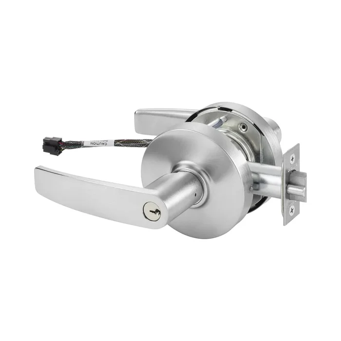 Right Hand Electromechanical Field Selectable Fail Safe / Fail Secure Cylindrical Lever Lock Grade 1
